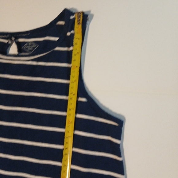 St John's Bay Tank Top Navy Stripe Women's Adult Size S - Picture 6 of 11